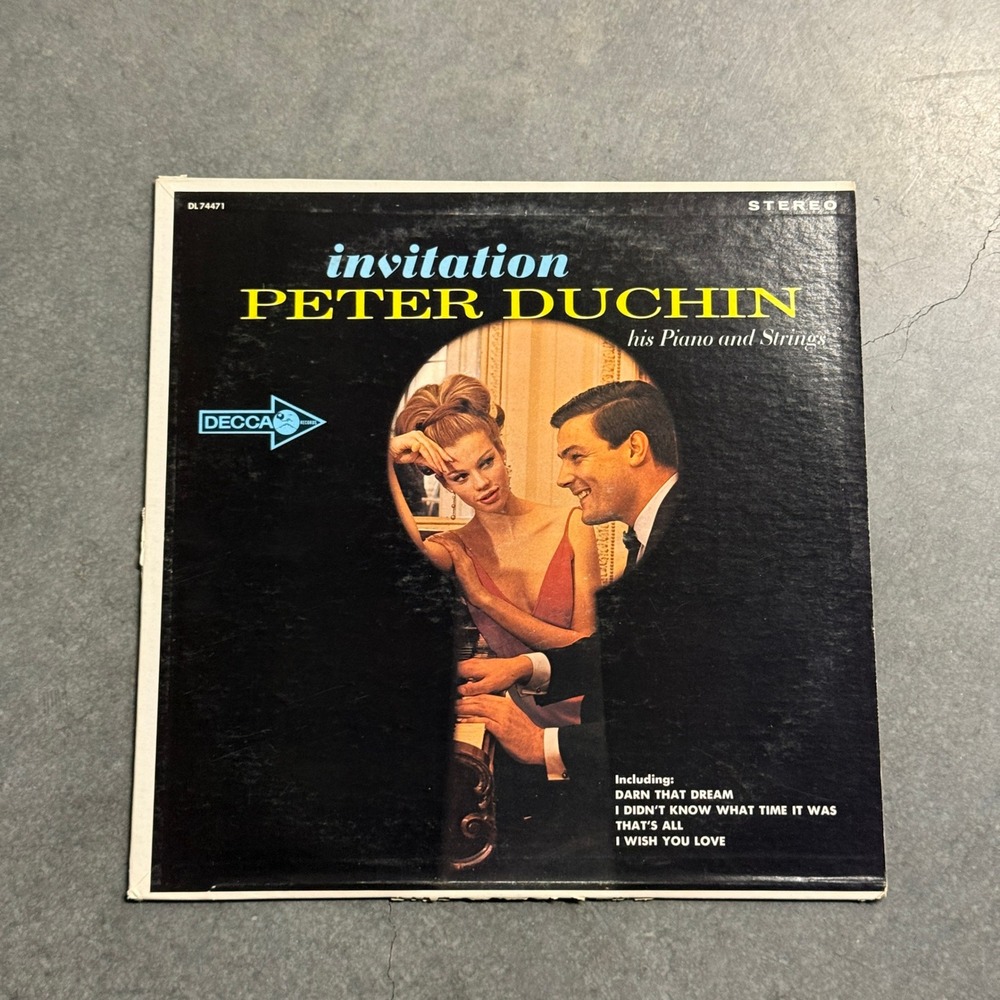 Peter Duchin Invitation Vinyl LP Decca Stereo DL 74471 His Piano and Strings